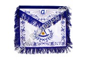 Masonic Regalia Blue Fringe Nicely Embroidered Aprons